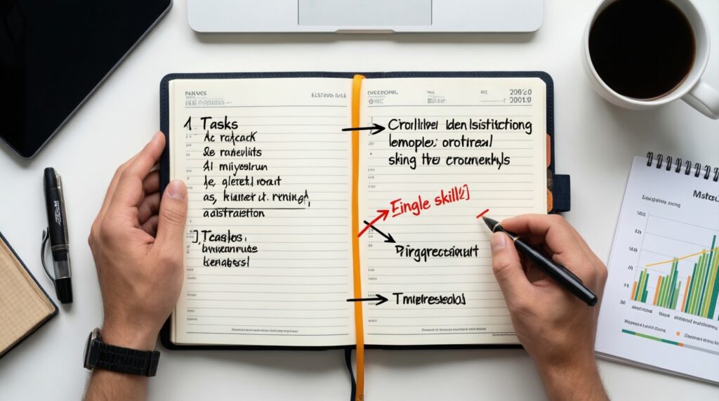 Карьерный план на год после программы: шаги, навыки, проекты и позиционирование - иллюстрация